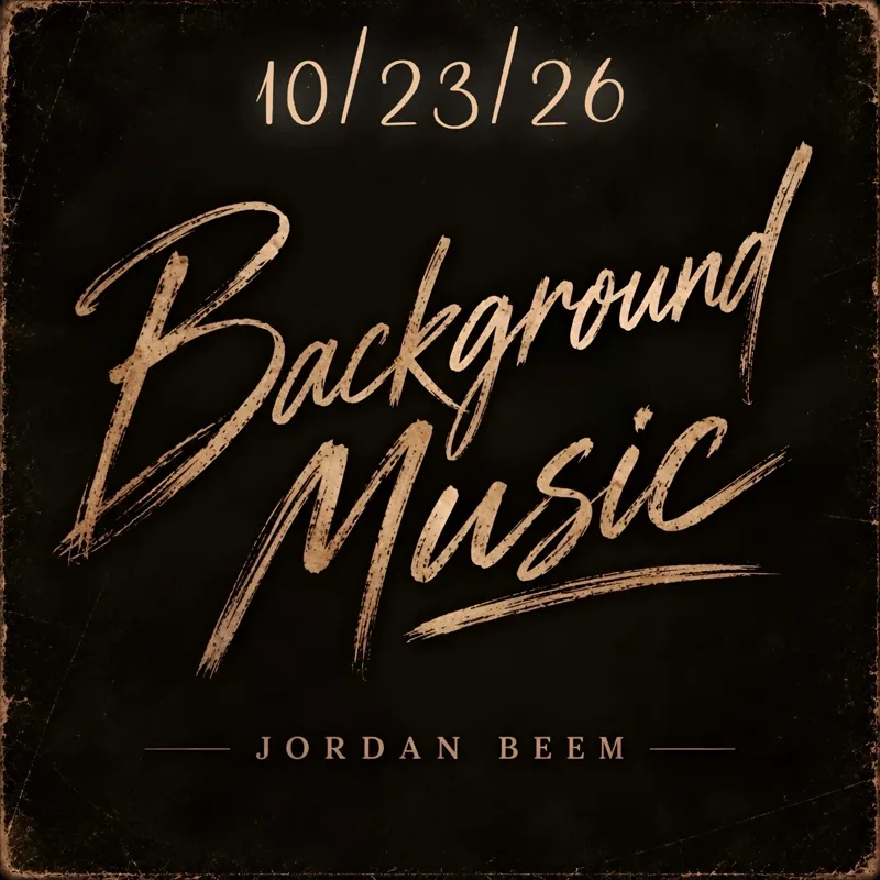 "Background Music" single artwork by Jordan Beem